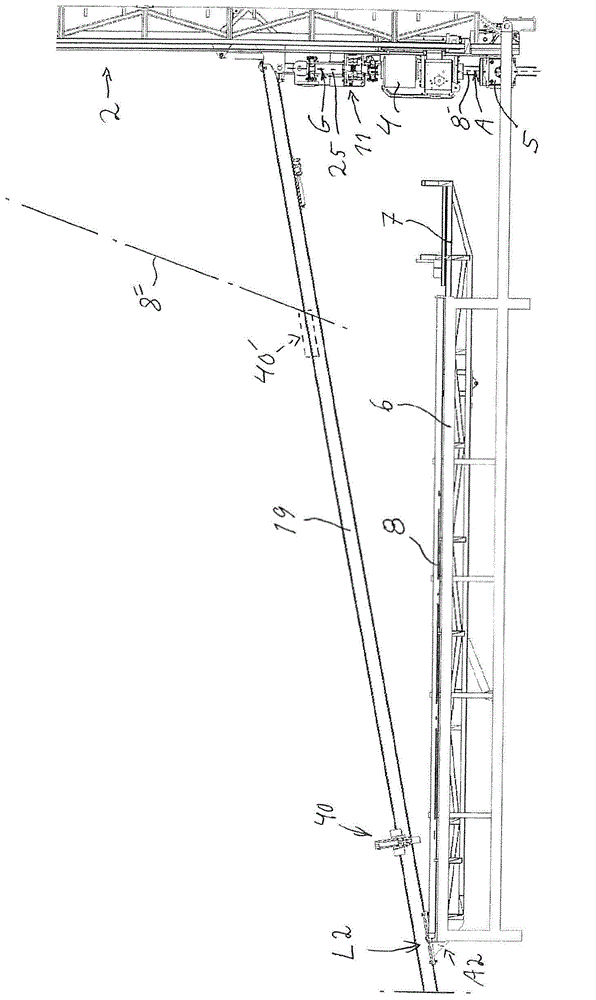 Device and method for handling drill string components in rock drilling and rock drill rig