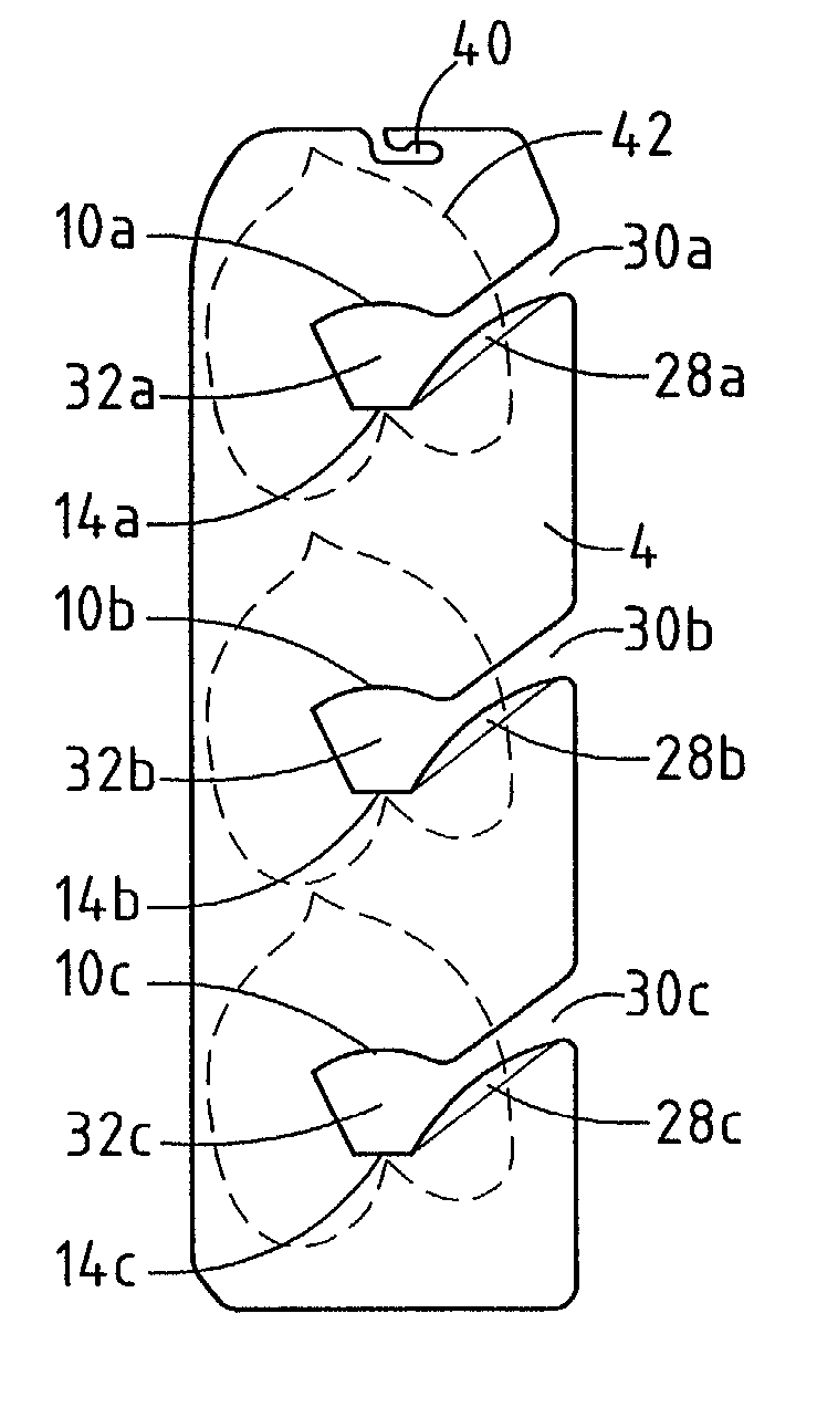 Plate-shaped flower carrier