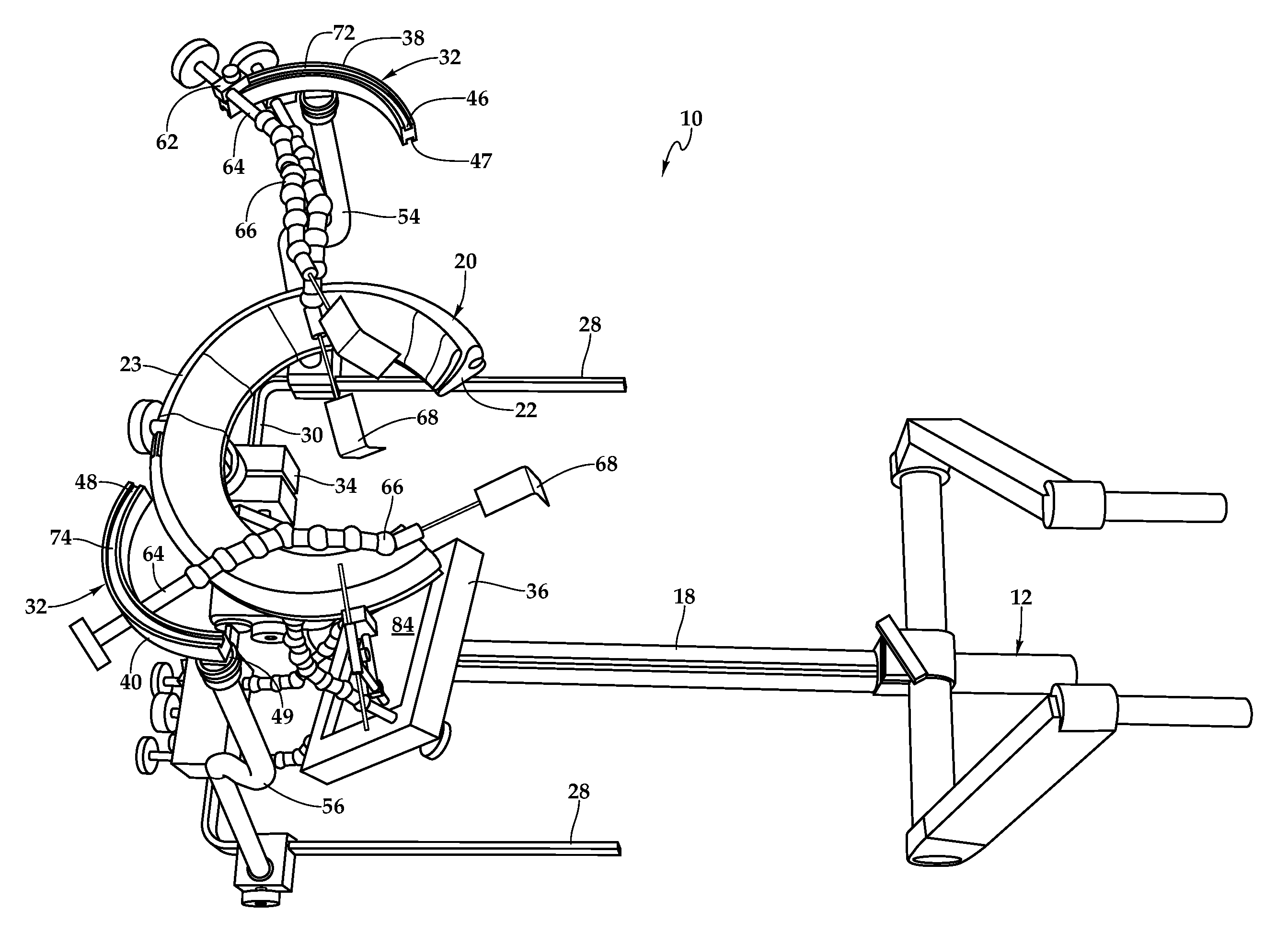 Surgical head holder and surgical accessories for use with same