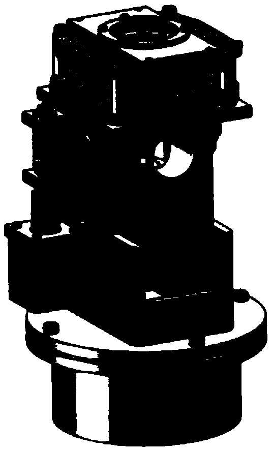 A dual-axis multi-optical channel switching device suitable for large solar telescopes