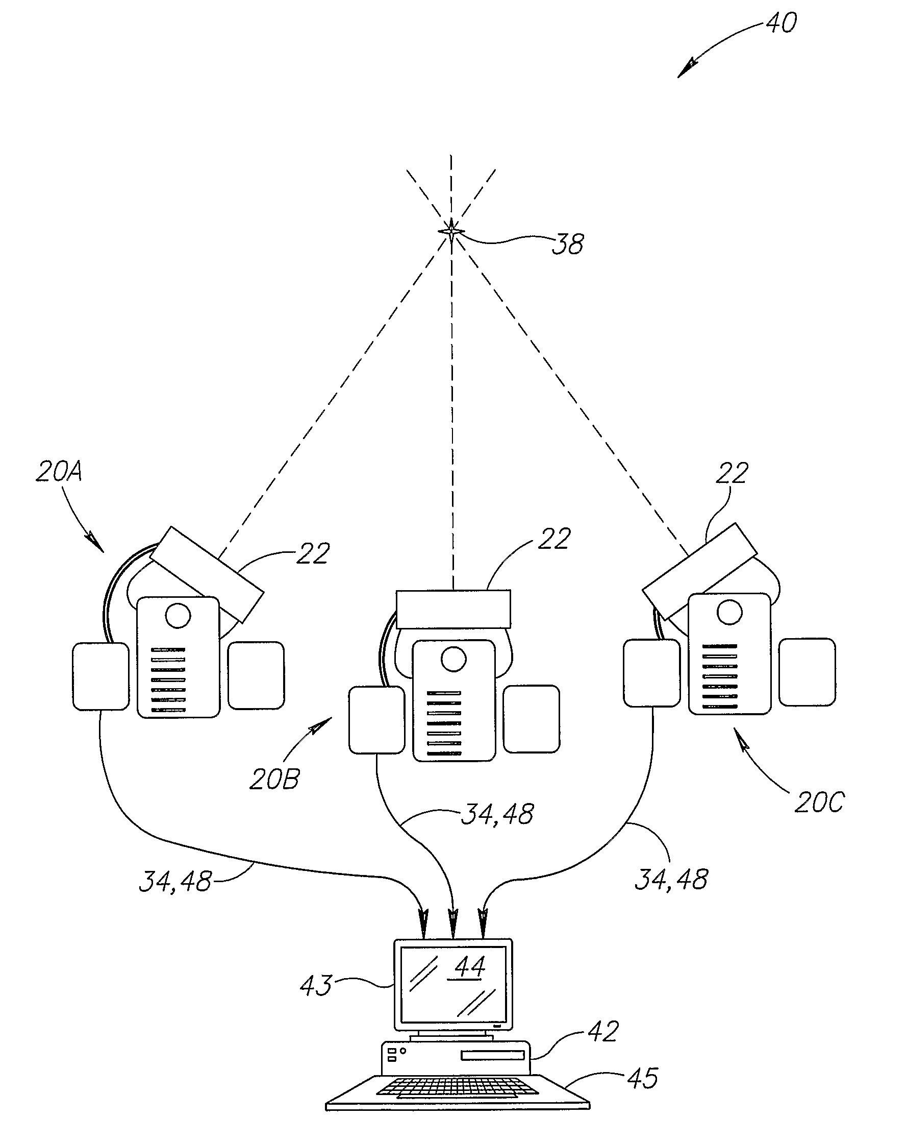 Localization of a radioactive source within a body of a subject