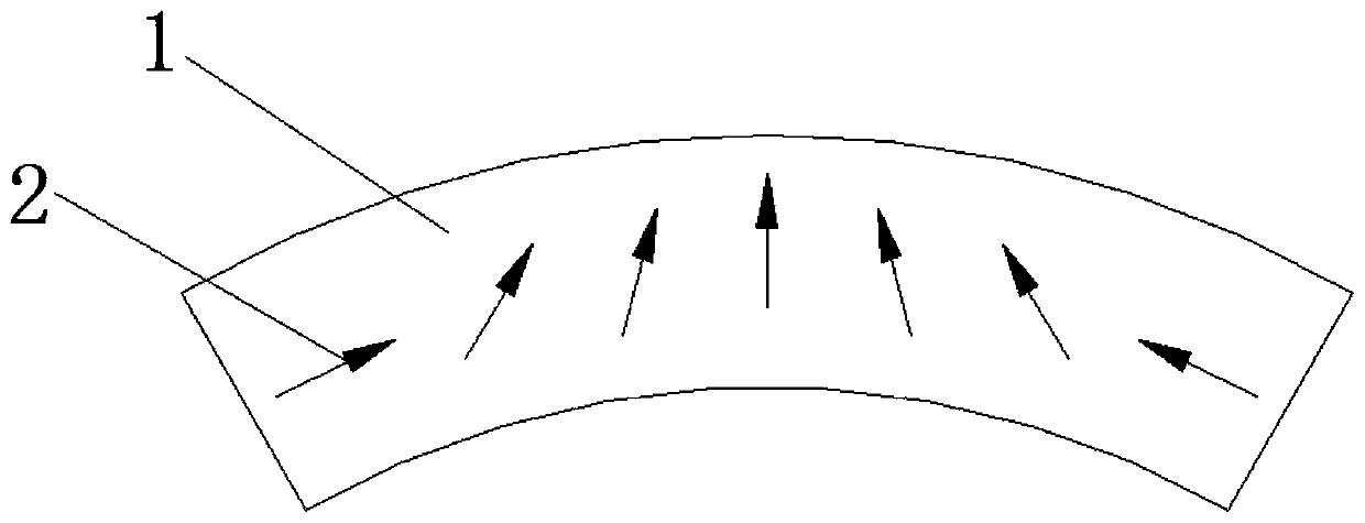 Tile-shaped magnet with halbach array structure effect and manufacturing method