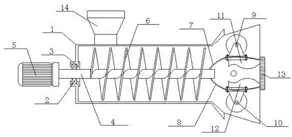 Concrete stirring device