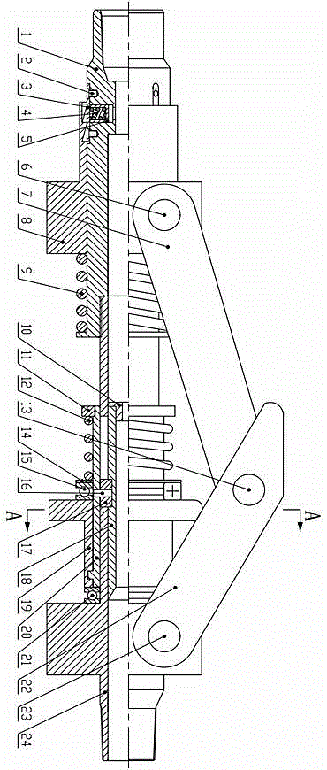 A hydraulic variable diameter centralizer