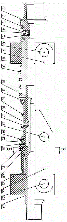 A hydraulic variable diameter centralizer