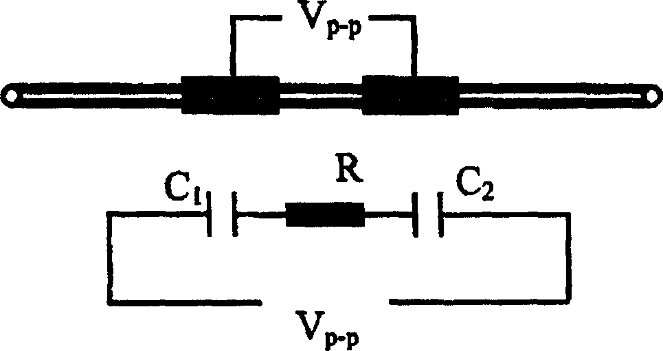 Non-contact conductivity detector and detection method