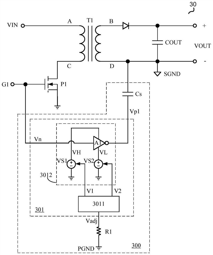 Isolated switching circuit and noise control circuit thereof