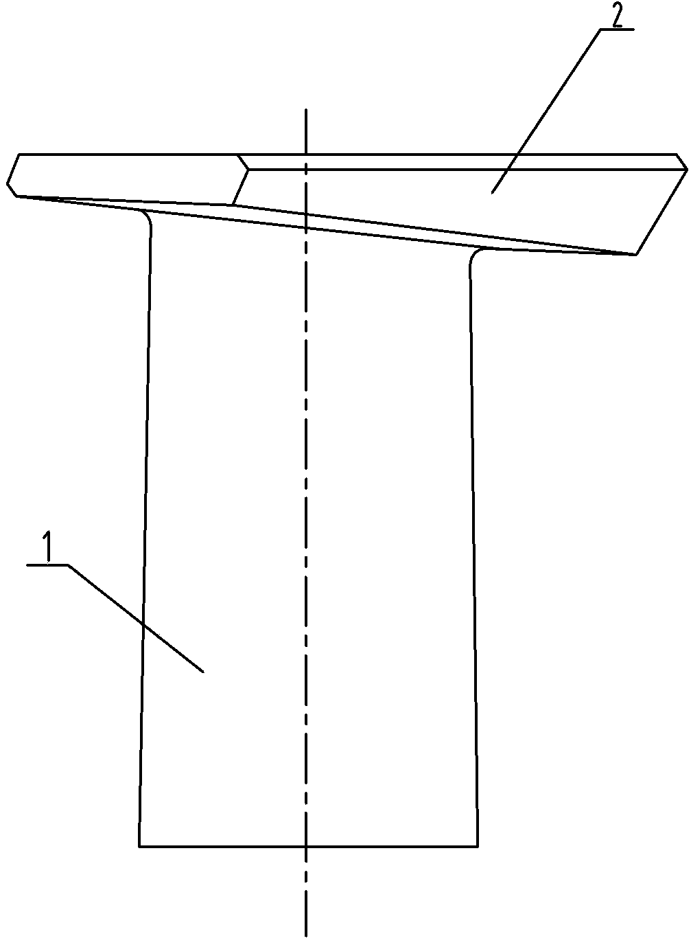 High-pressure intermediate-stage guide blade of gas compressor for combustion gas turbine