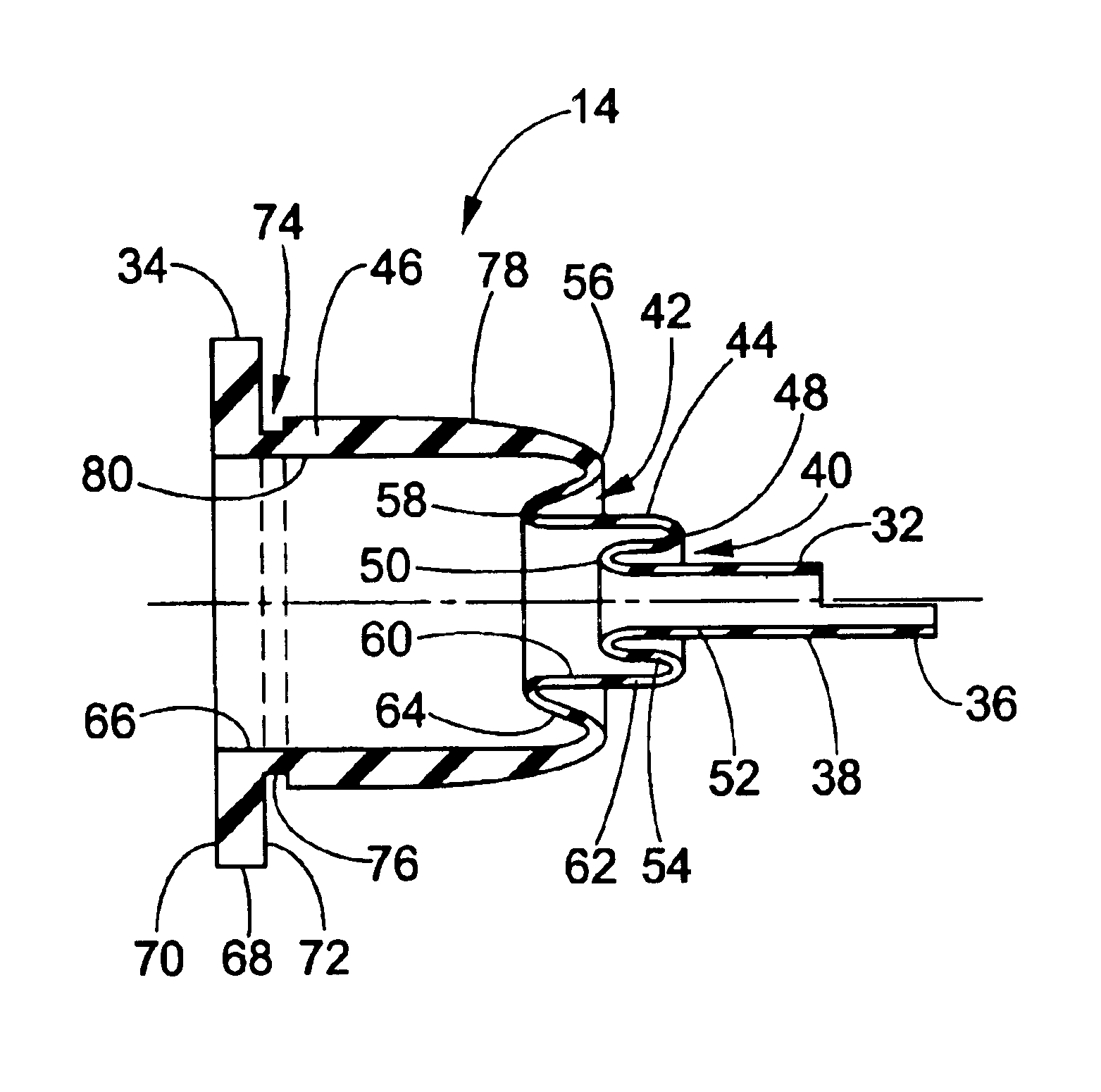 Wire pass through seal with grommets