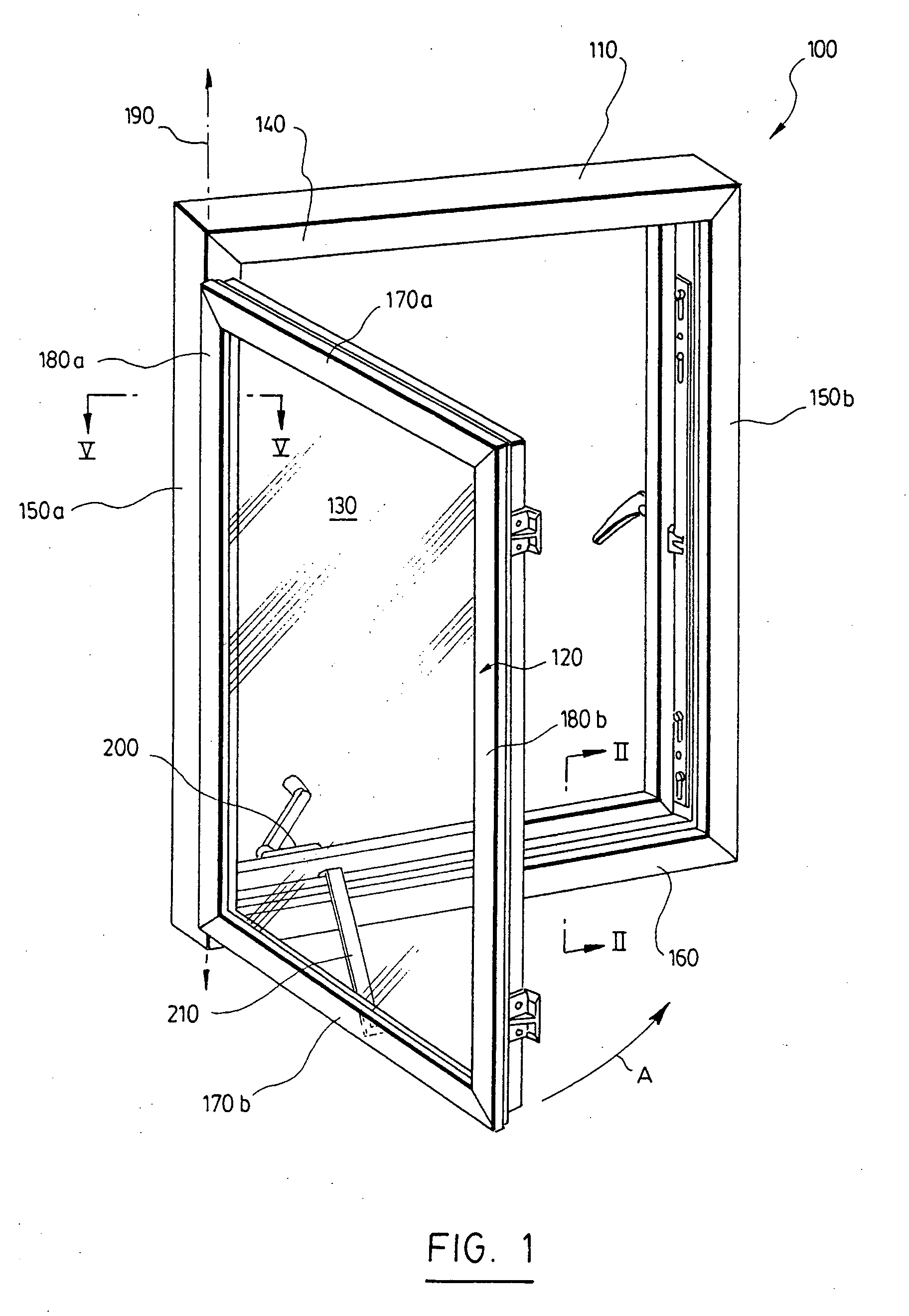 Plastic window frame covered with aluminum sheet for providing colourable surface