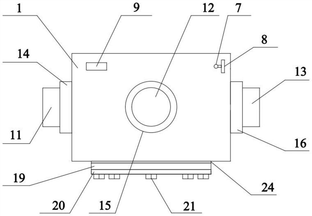 Fractured rock hydraulic coupling test device and method for applying constant fracture water pressure