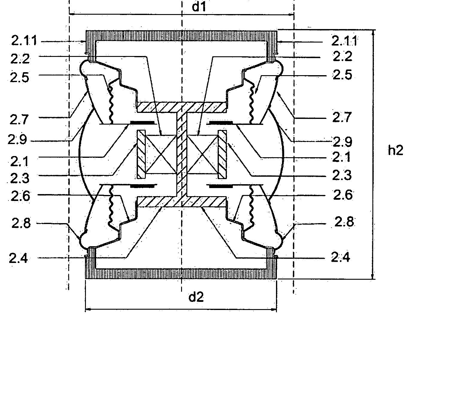 Integrated multi yoke for multi polar loudspeakers