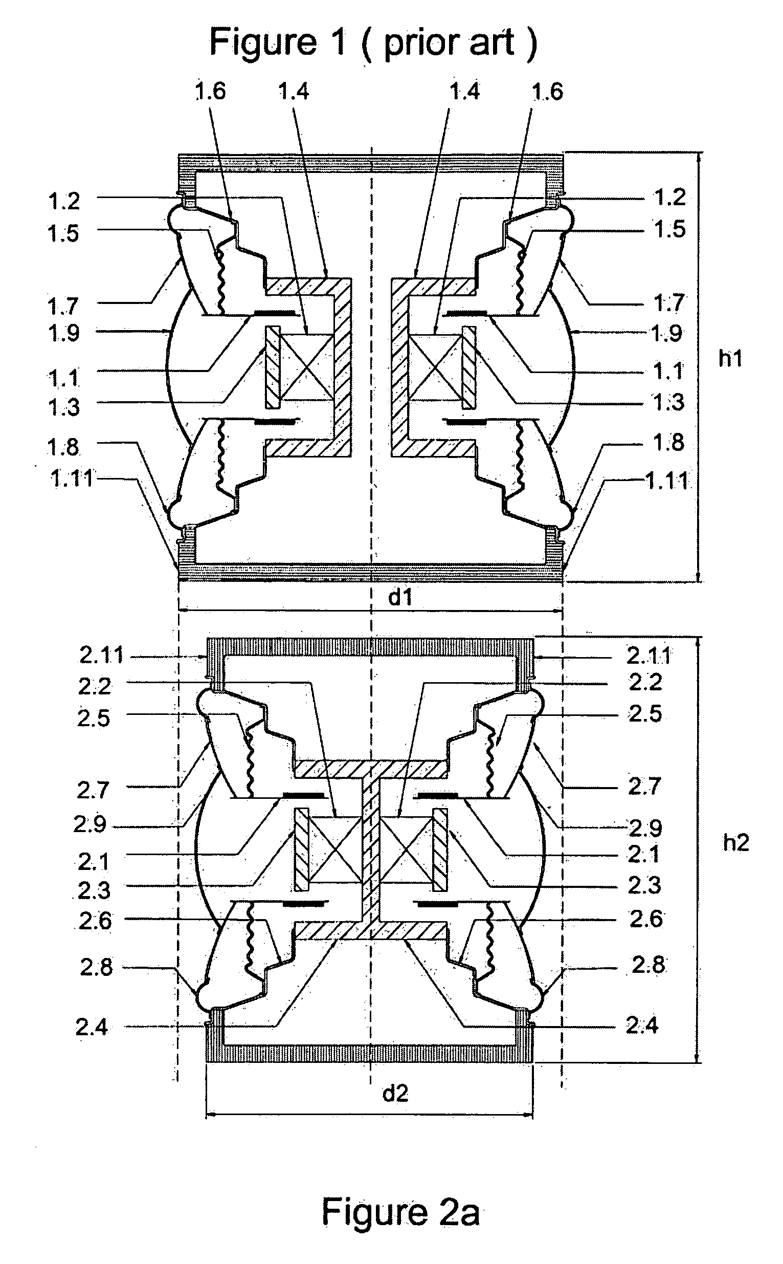 Integrated multi yoke for multi polar loudspeakers