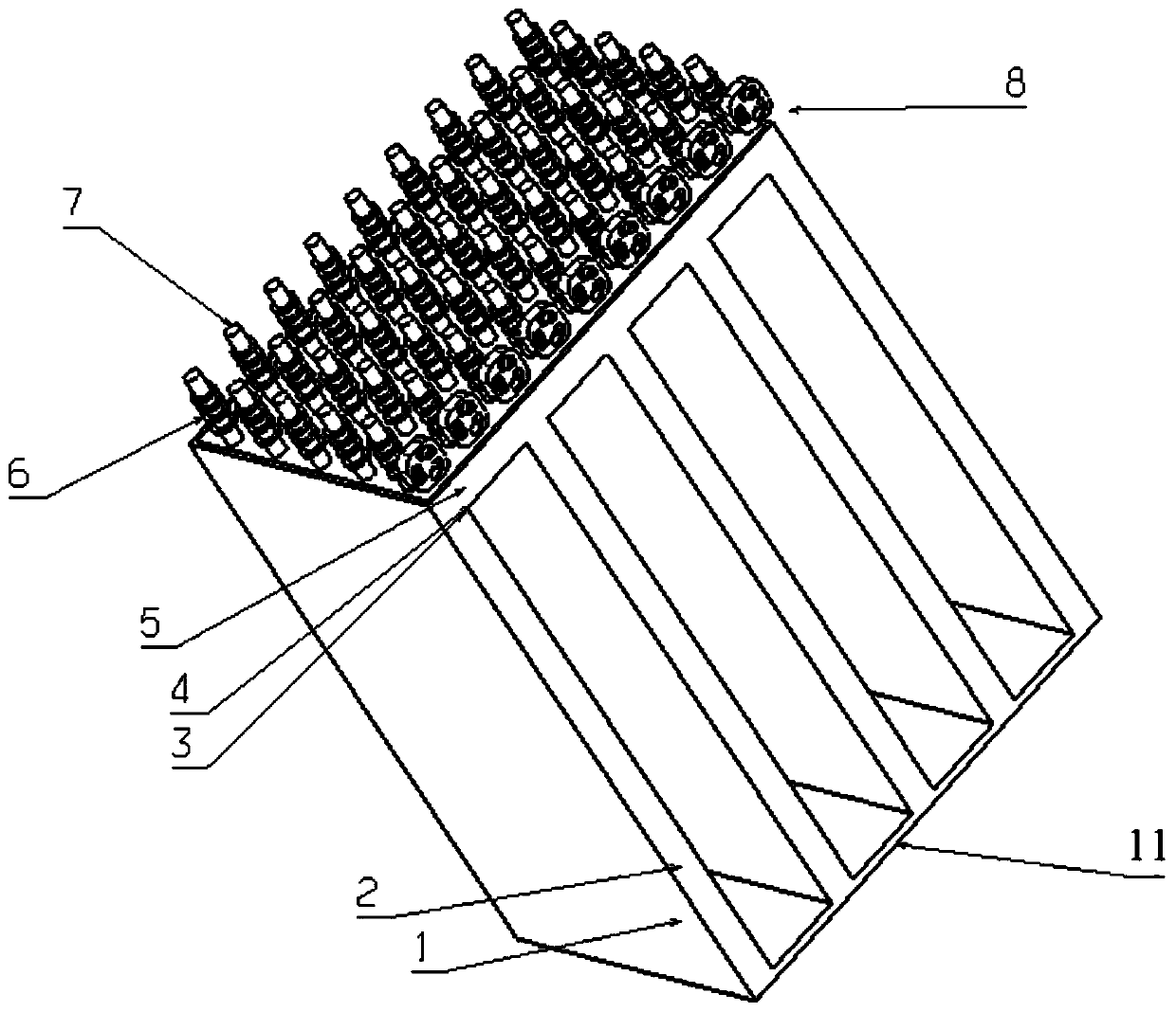 Composite cooling thermal battery thermal management device