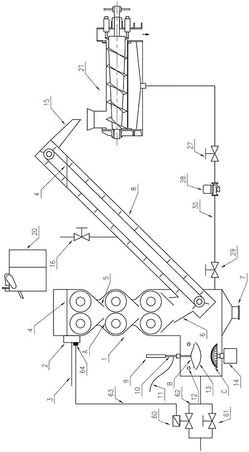 Contra-rotary roll cylinder huperzine A leaching device with cutting machine and dehydrator