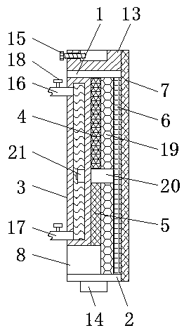 Building energy-saving wall with temperature control function