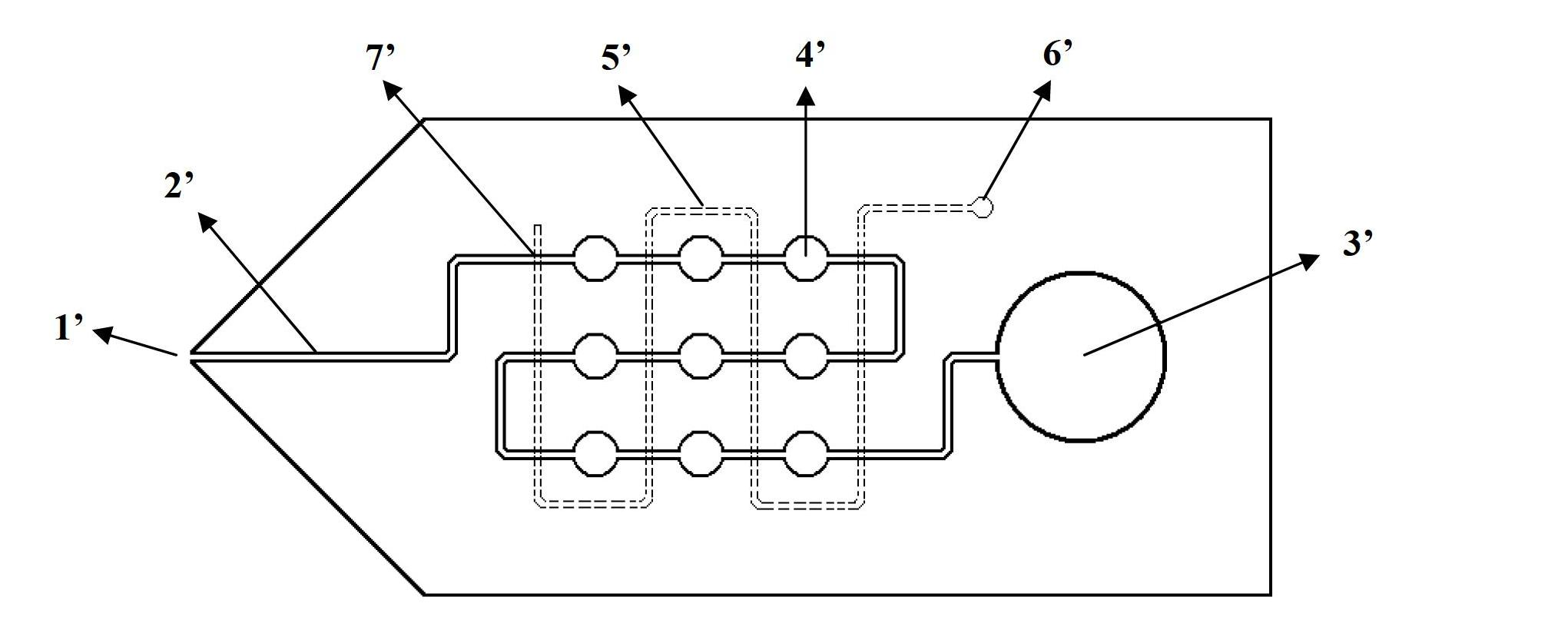 Micro flow control chip used for multi-index biochemical detection