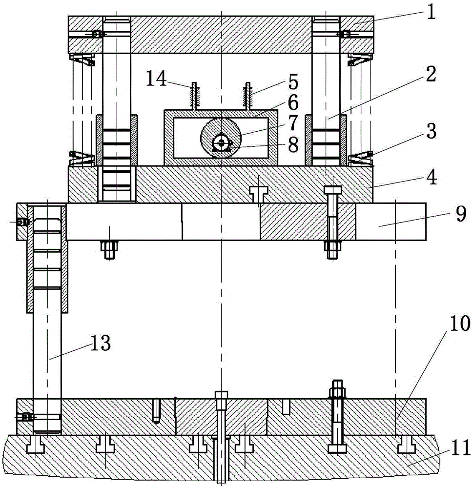 Mechanical auxiliary vibration die device