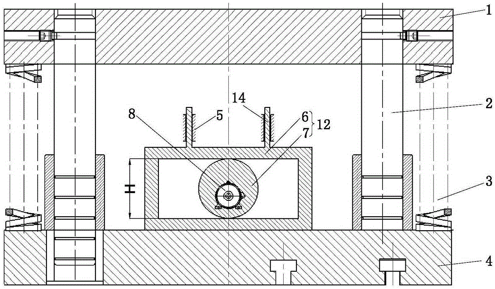 Mechanical auxiliary vibration die device