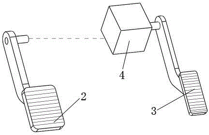 Left foot braking and left-hand driving automatic-transmission automobile