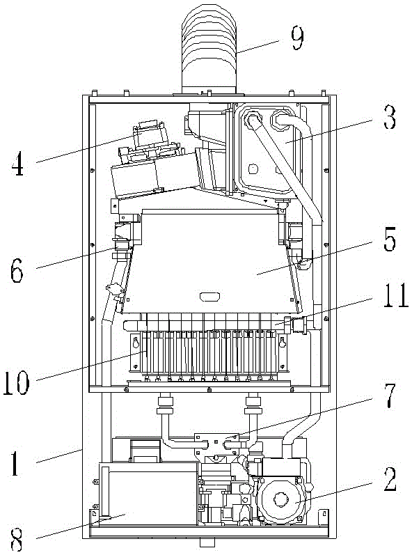 Segmental-control secondary heat exchange condensation type gas heating water heater