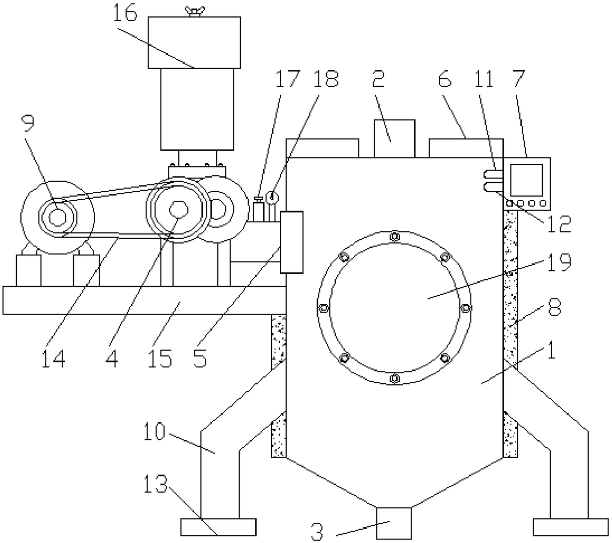 A drying apparatus for starch processing