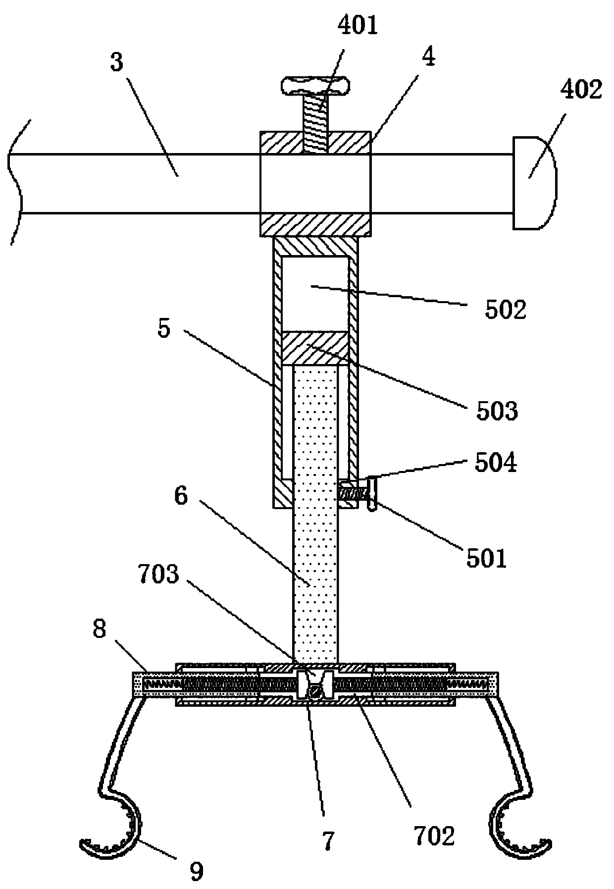 Sliding located draw hook for surgical operations of livers and gallbladders