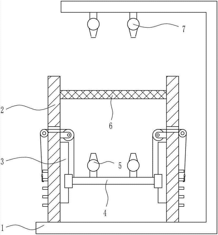 Raw material air drying device adopted after silk screening and used for manufacturing of ceiling lamp lampshade