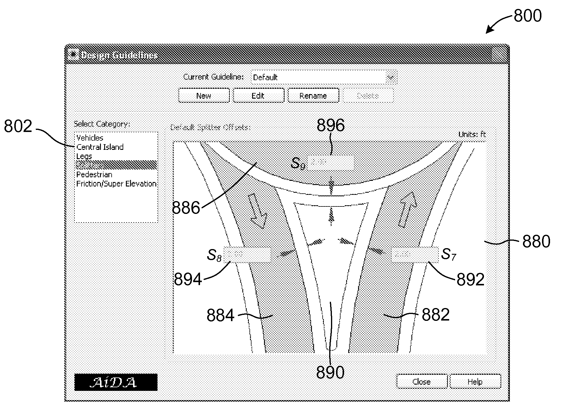 Method and apparatus for displaying a representation of a traffic intersection