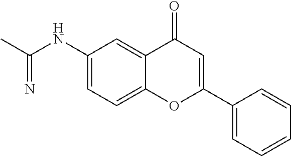 2-aryl and 2-heteroaryl 4H-1-benzopyran-4-one-6-amidino derivatives, new pharmacological agents for the treatment of arthritis, cancer and related pain