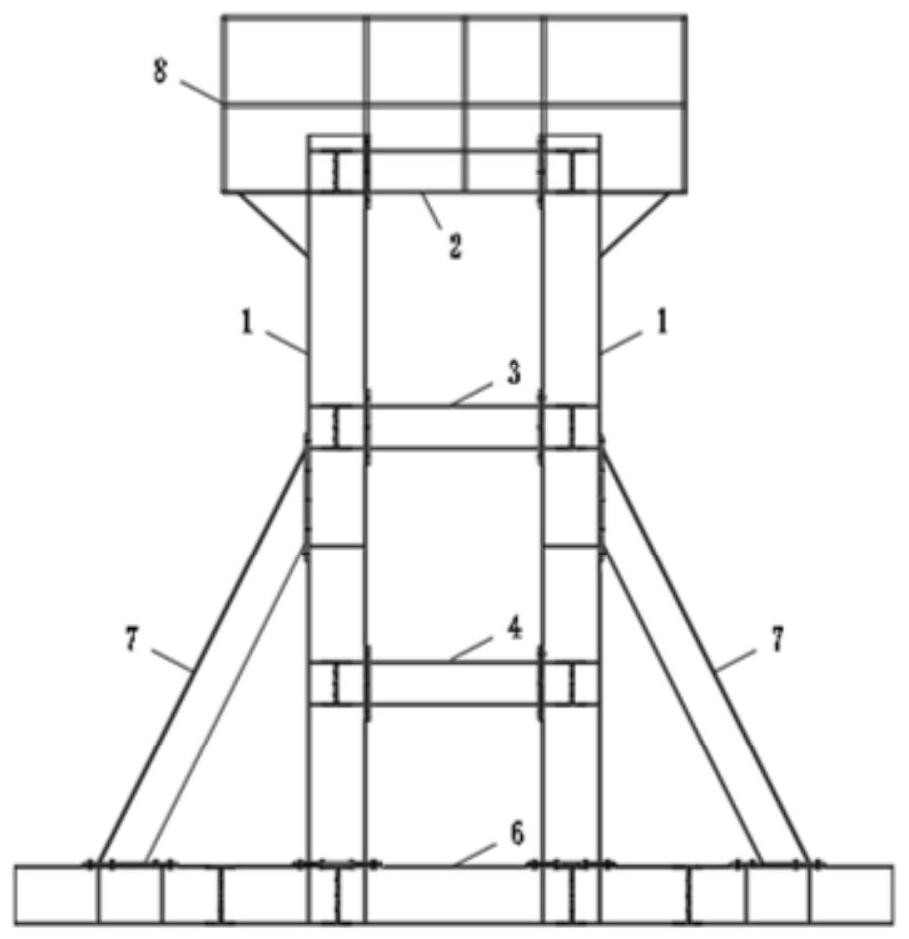 Automatic leveling system and method suitable for steel pipe column working platform