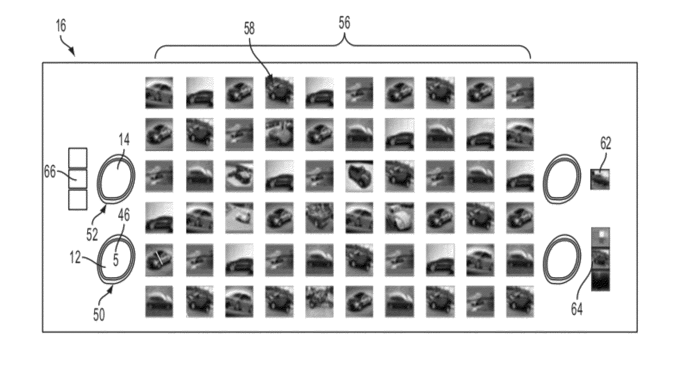 System and method for collaborative graphical searching with tangible query objects on a multi-touch table