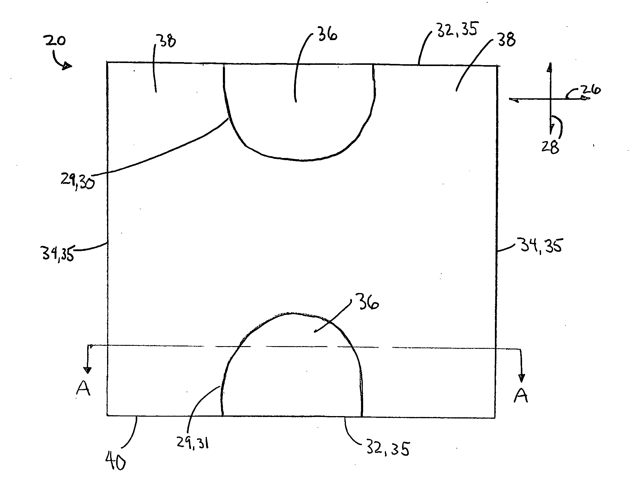 Mat featuring a removable portion