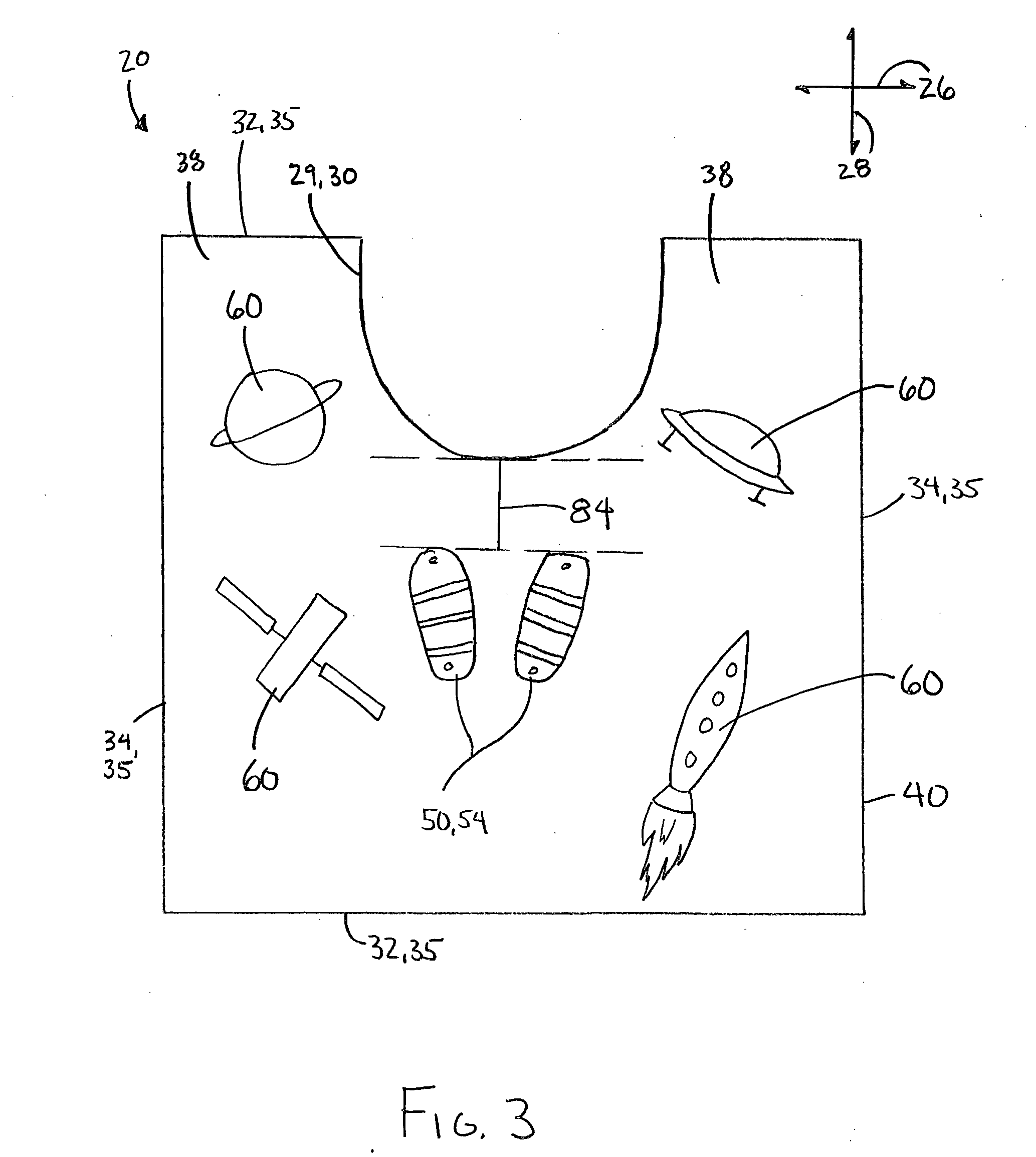 Mat featuring a removable portion