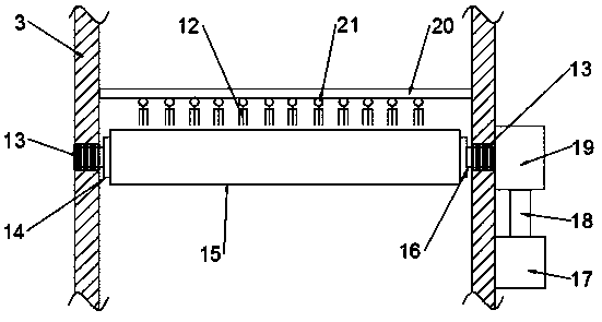 Novel positive pole material drying device of power lithium battery