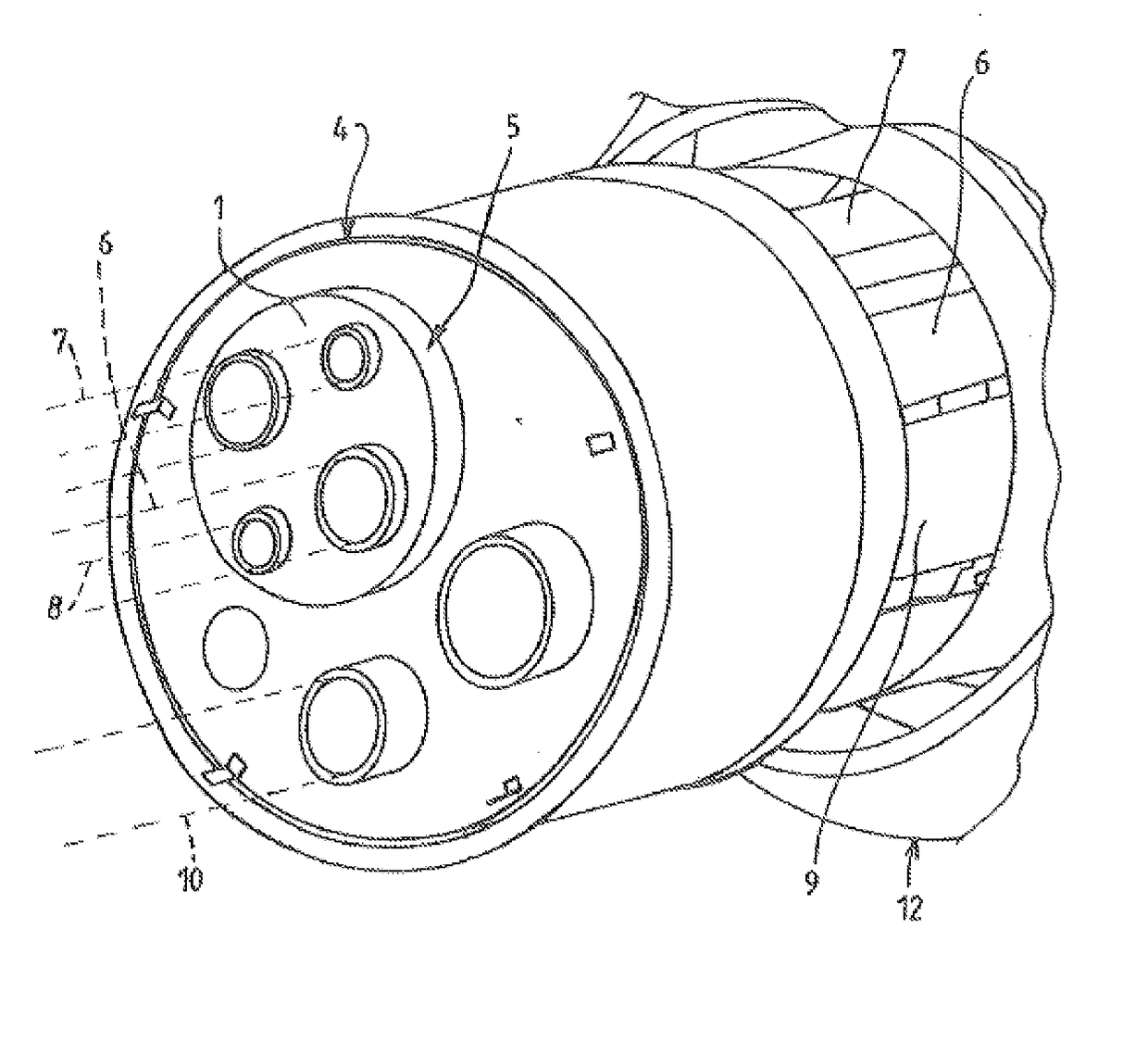 Support element, corresponding cryogenic fluid circuit and corresponding method