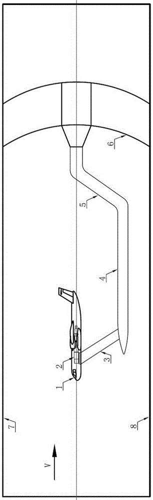 Transonic wind tunnel test supporting device, installation method and application thereof