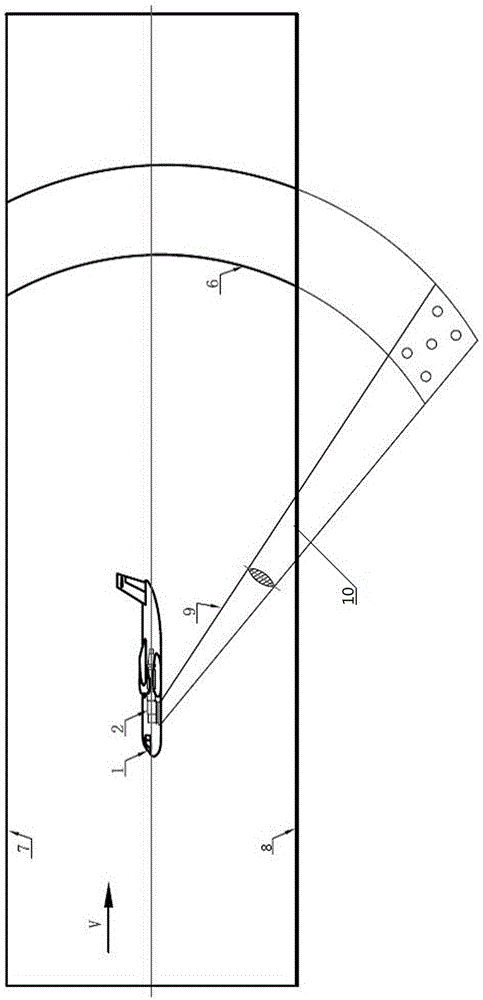 Transonic wind tunnel test supporting device, installation method and application thereof