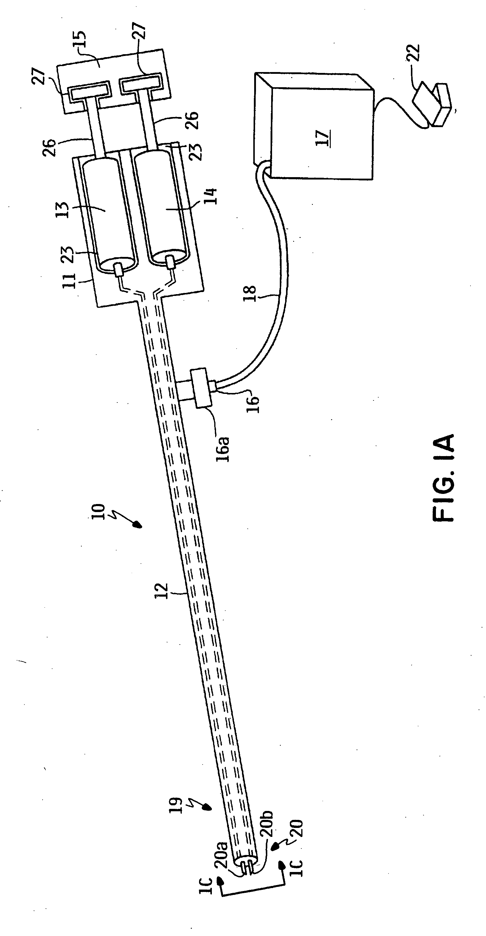 Spray for fluent materials