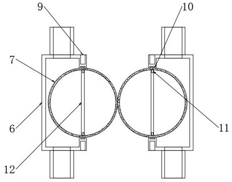 Double-medium rotary treatment device for organic waste gas purification