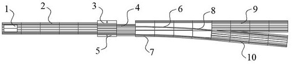 Side wall lifting translation type high-speed magnetic levitation turnout structure and control system thereof