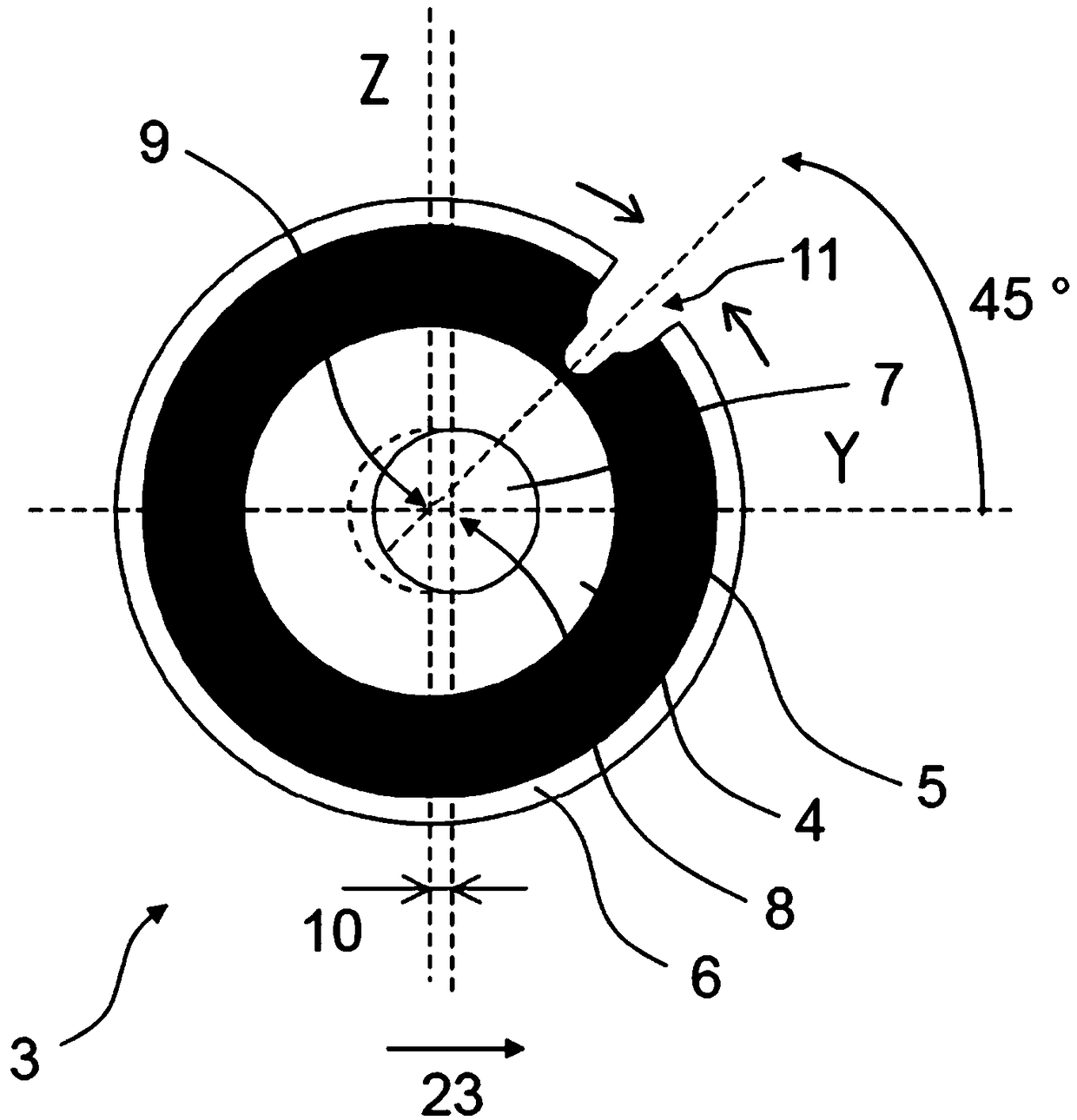 Suspension arm for vehicle wheel suspension unit