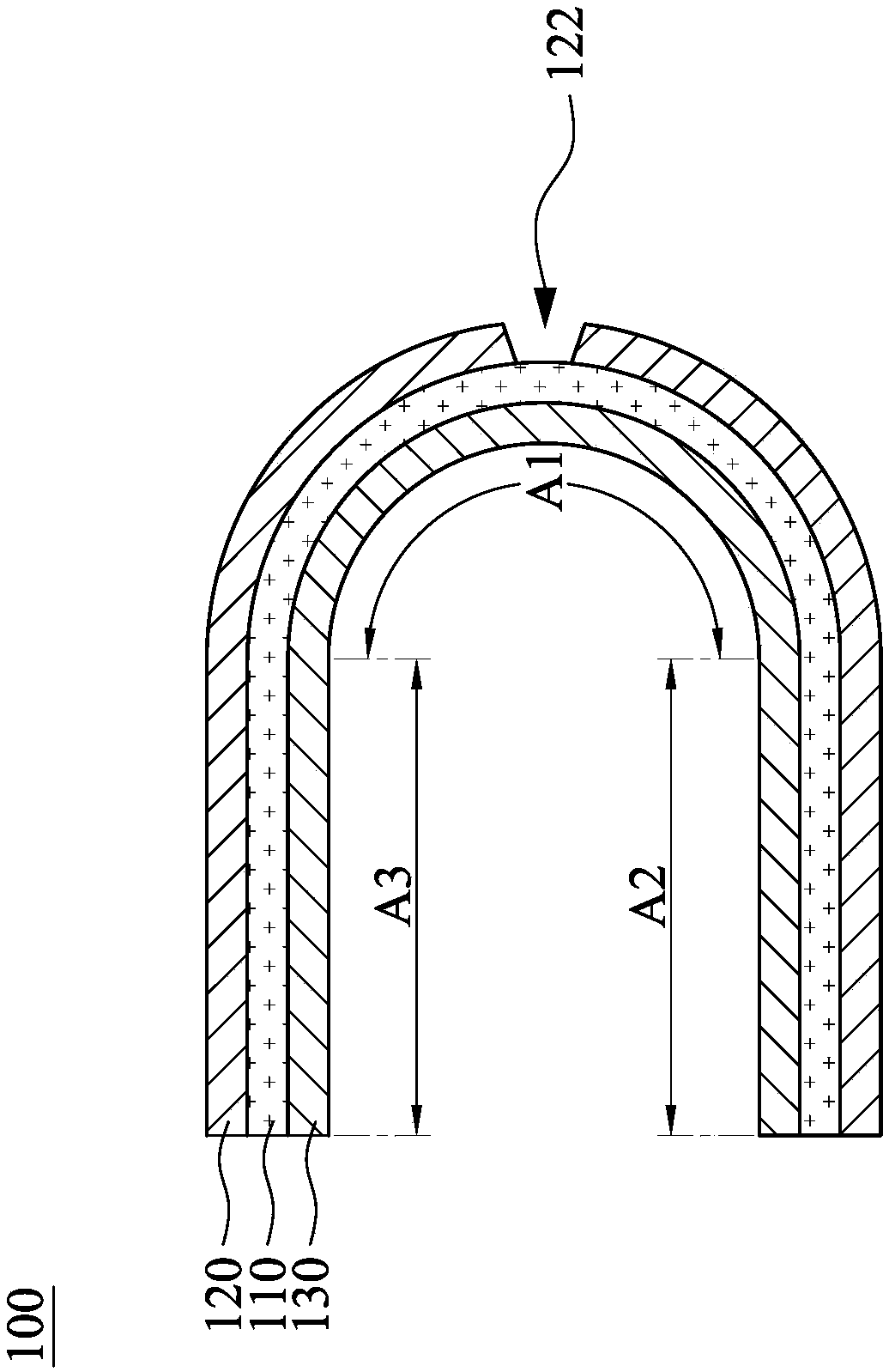 Foldable electronic paper display device and manufacturing method thereof