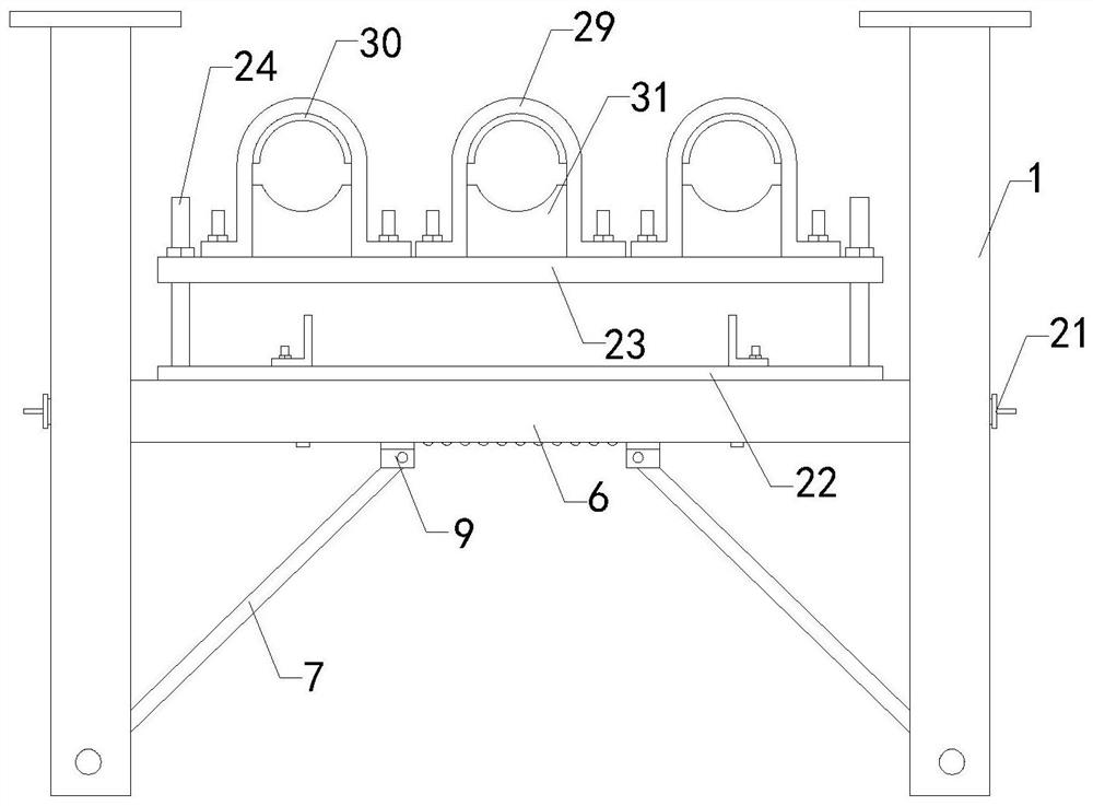 Novel assembly type pipe gallery anti-seismic supporting and hanging frame