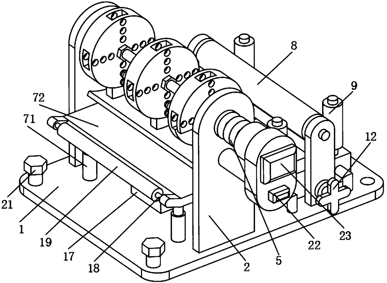 Printing device for fur production