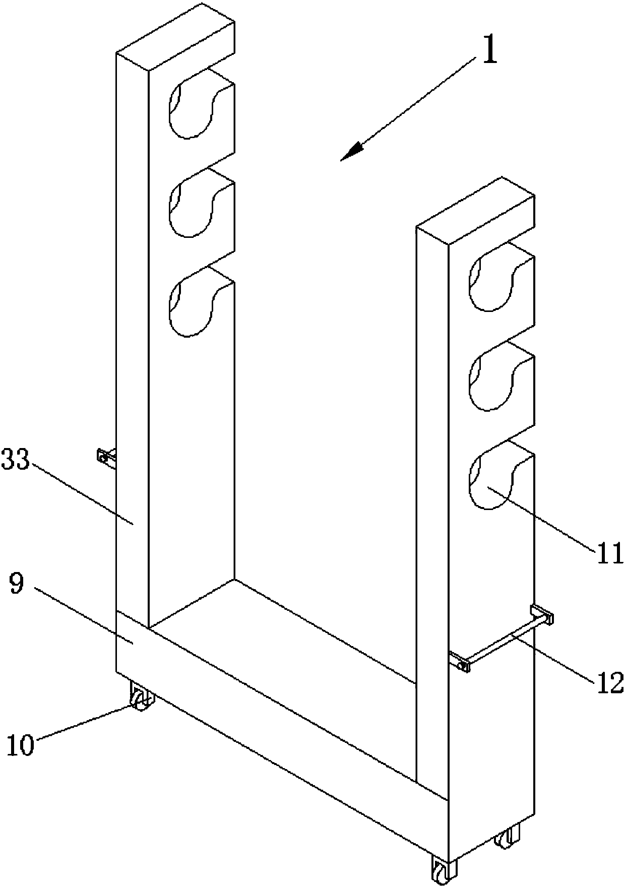 Plastic film cutting making device