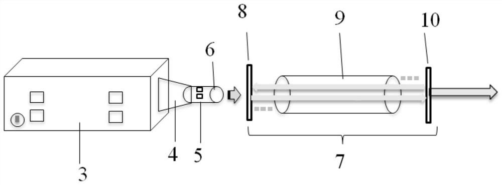 Xenon lamp pumped solid laser based on refractive index highly-matched gain medium