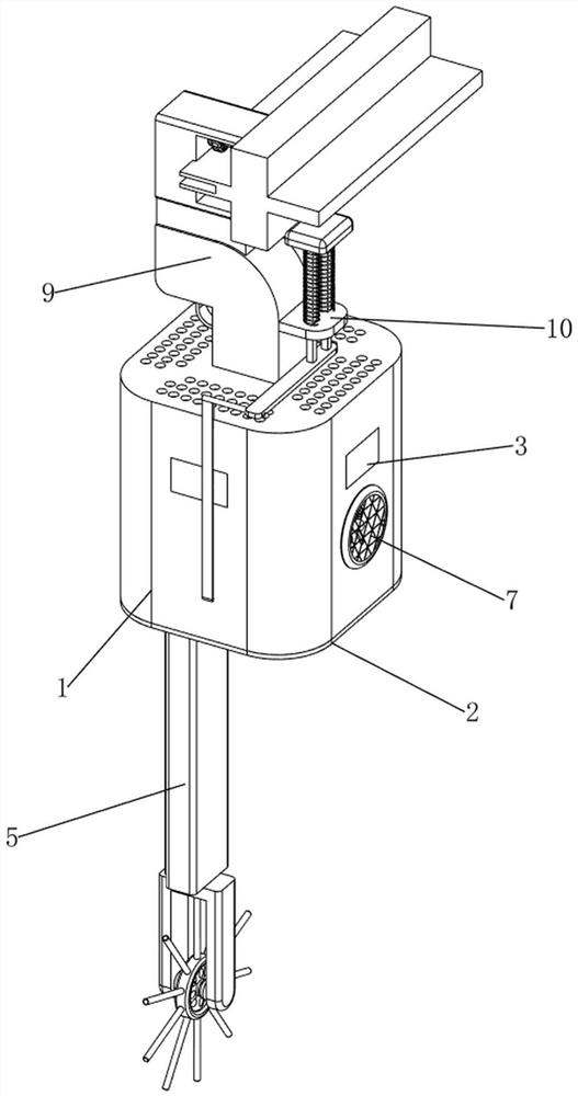 Greenhouse internal environment monitoring device for dragon fruit planting