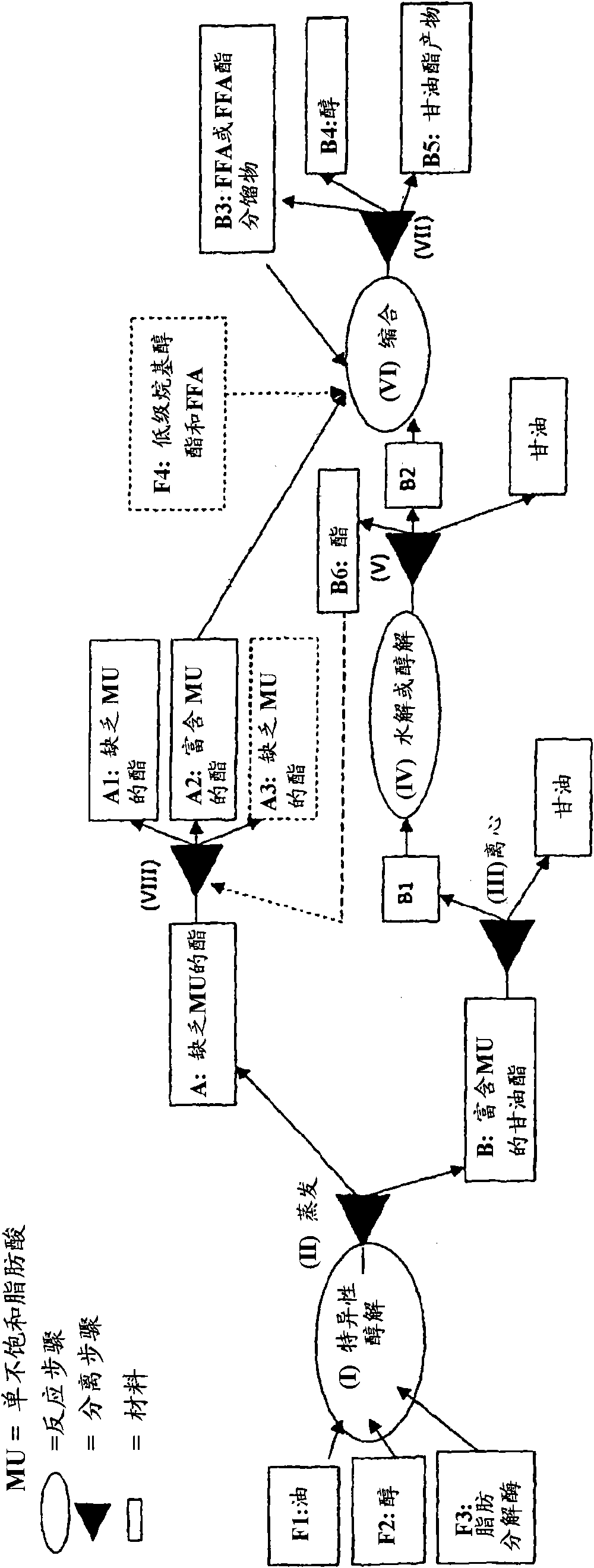 Method for producing monounsaturated glycerides