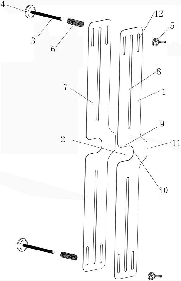 Auxiliary installation tool for fingerprint security door